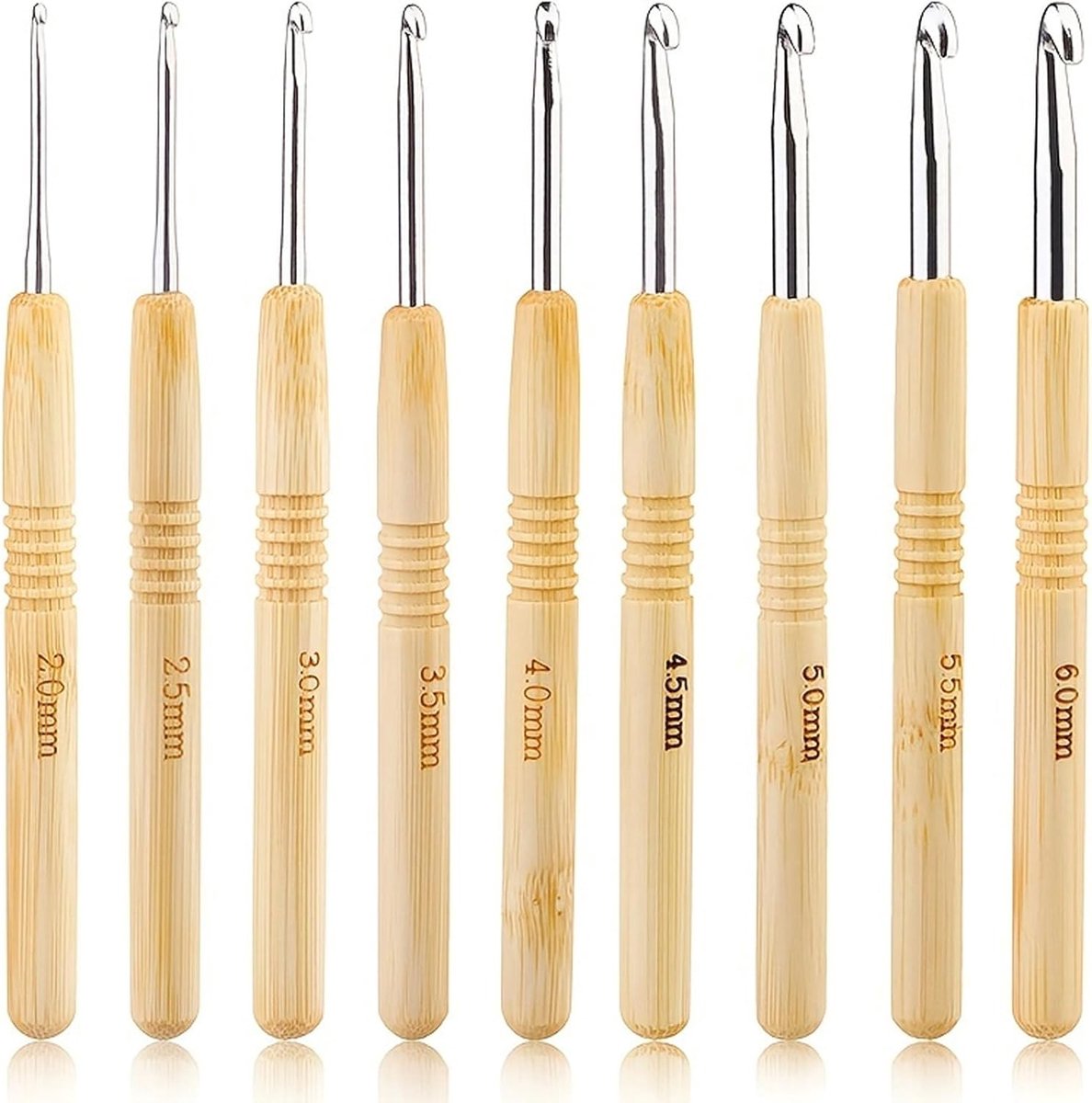 Teouuas 9pcs crochet hooks, light crochet hooks - ShopVlot