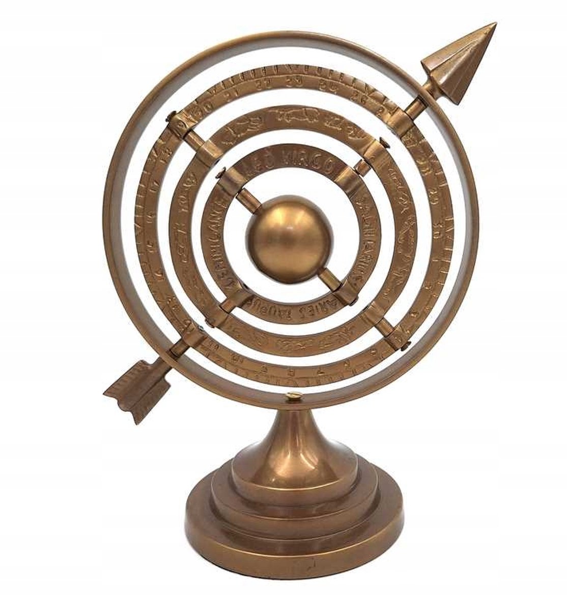 Aluminium Sferisch Pijlstertje Astrolabe - 30cm Hoog