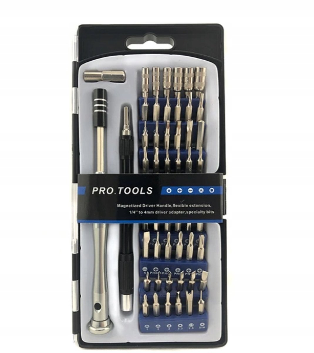 58-delige Precisie Schroevendraaier Set met Magnetische Grip