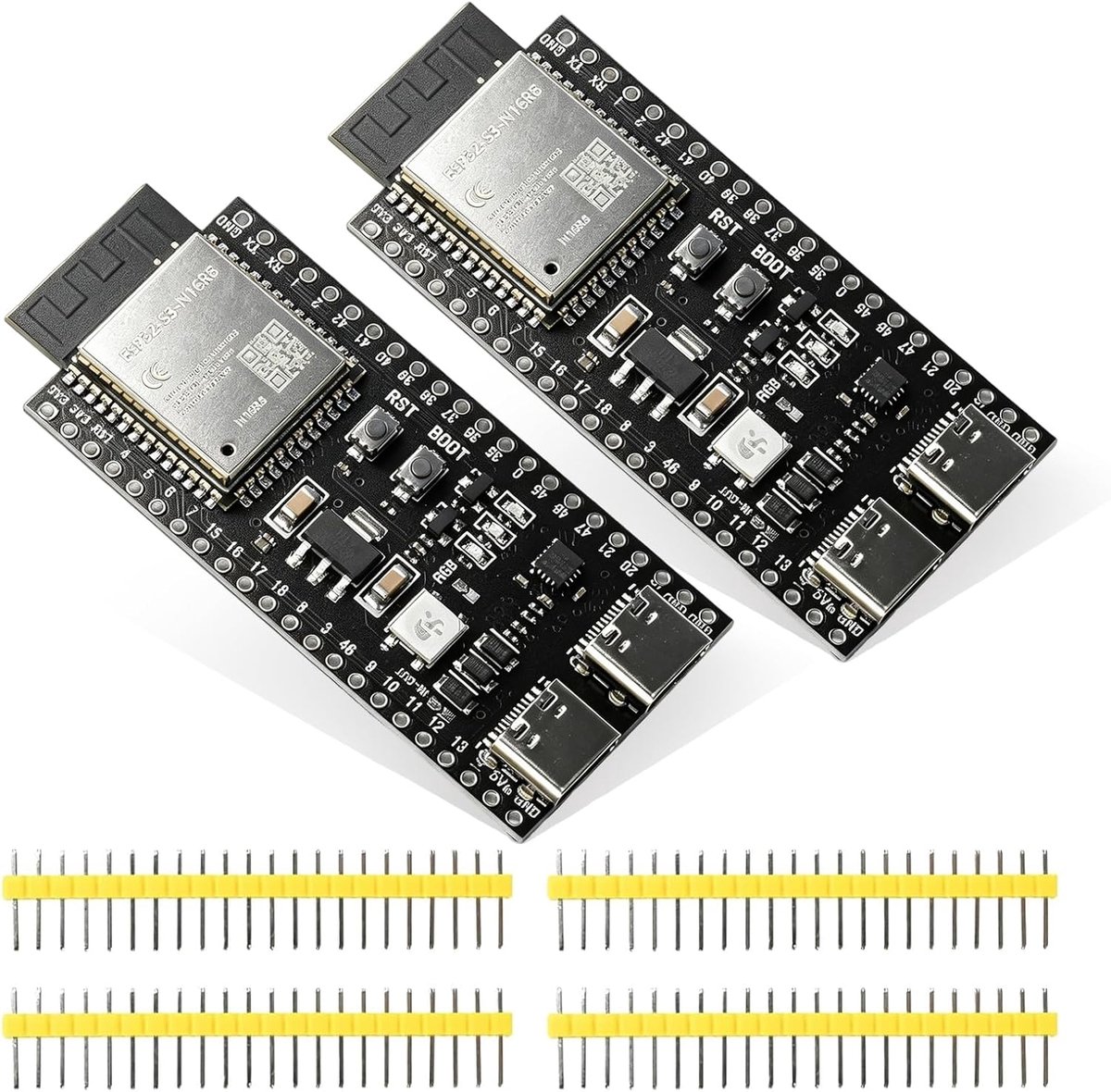 Ontwikkelbord ESP32-S3-DevKitC-1-N16R8 - 2.4GHz WLAN en Bluetooth 5.0 - Dual Type-C - Geschikt voor Arduino - ShopVlot