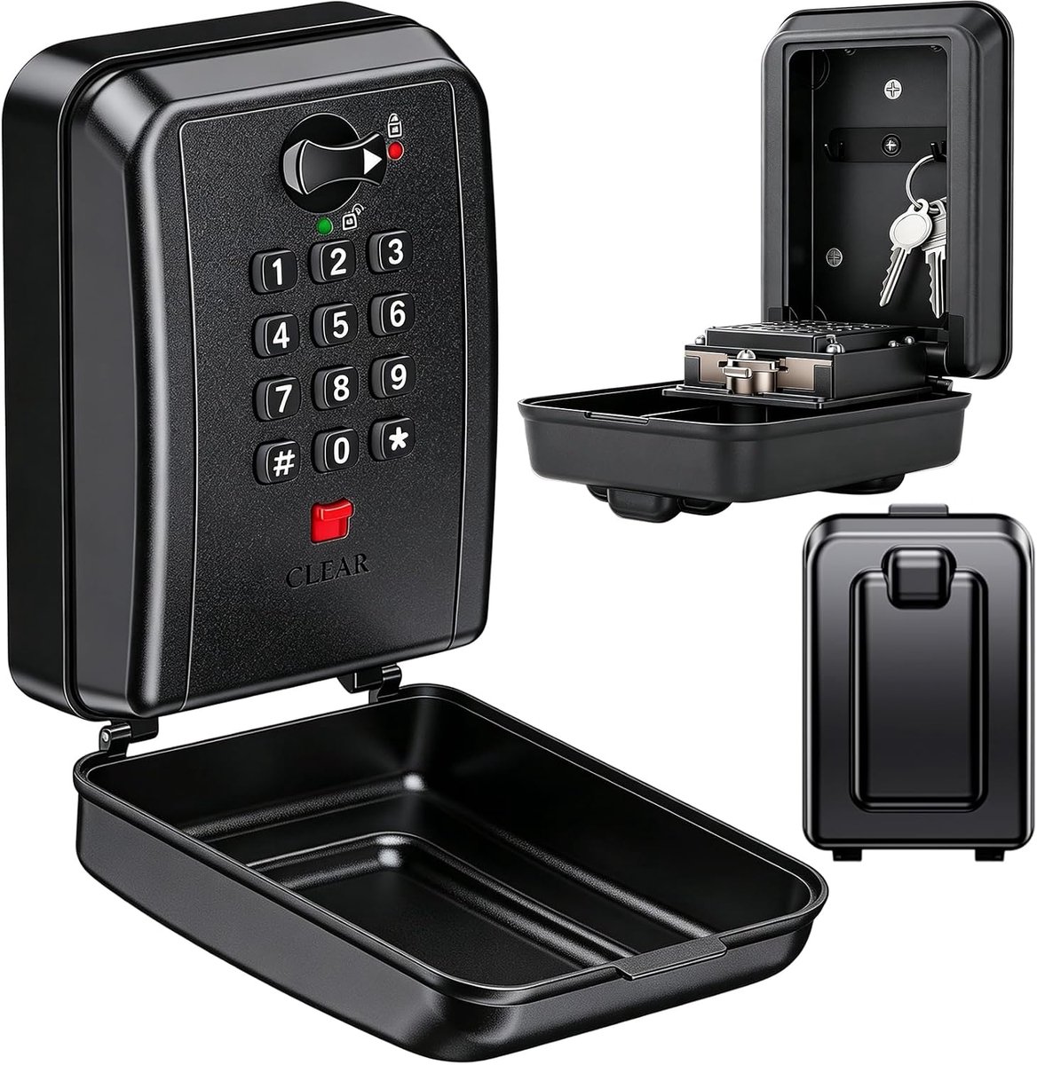Wandsleutelkast 12-cijferige code - waterdicht en roestvrij - robuuste sleutelbox voor wandmontage - ShopVlot