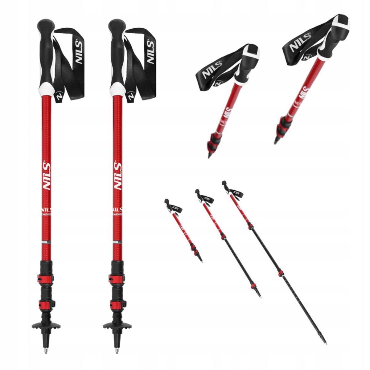 Nils TK8601 Trekkingstokken Nordic Walking - Verstelbaar Aluminium