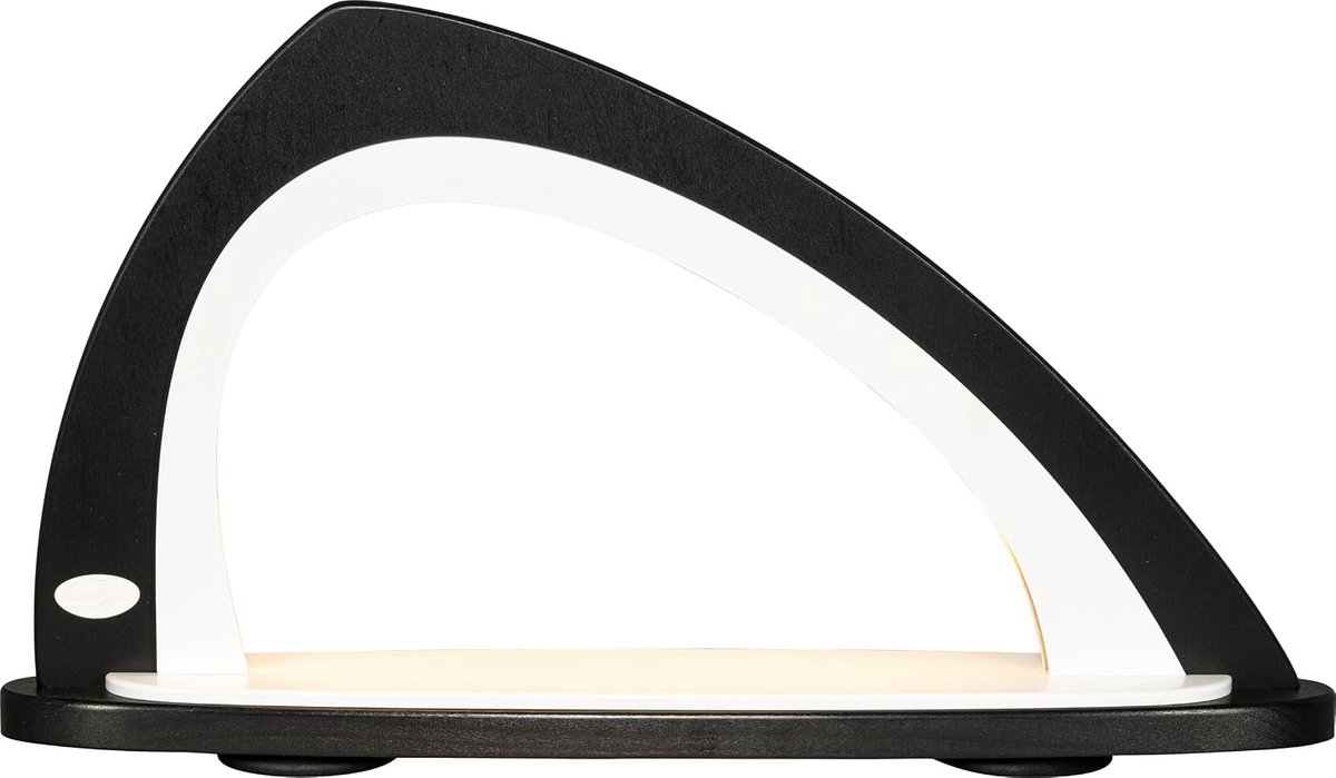 LED kaarsenboog asymmetrisch - zwart/wit - energiezuinig - sfeervolle verlichting - ShopVlot