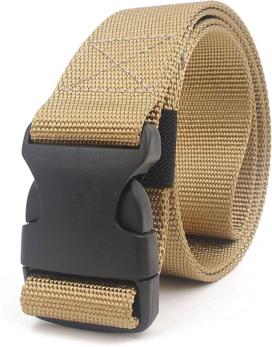 Nylon riem 110CM - tactische canvas riem - plastic gesp - ideaal voor outdoor training - ShopVlot
