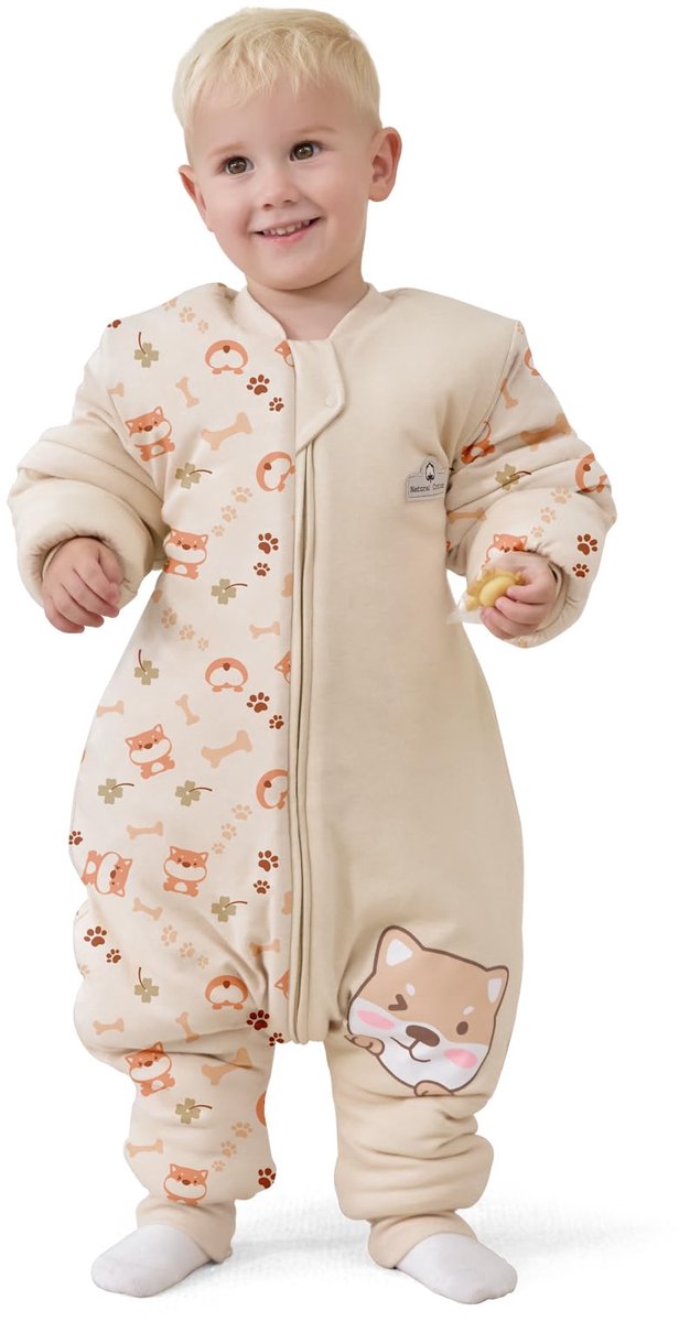MIKAFEN Babyslaapzak Met Pijpen 3,5 Tog, Verwijderbare Mouwen, 85‑95 Cm - ShopVlot