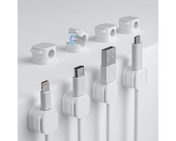 RCIDOS Cable Holder for Desk, 8 Pack Cable Holders, Magnetic Cable Clips, Cable Organizer, Cable Holder, Magnetic - ShopVlot