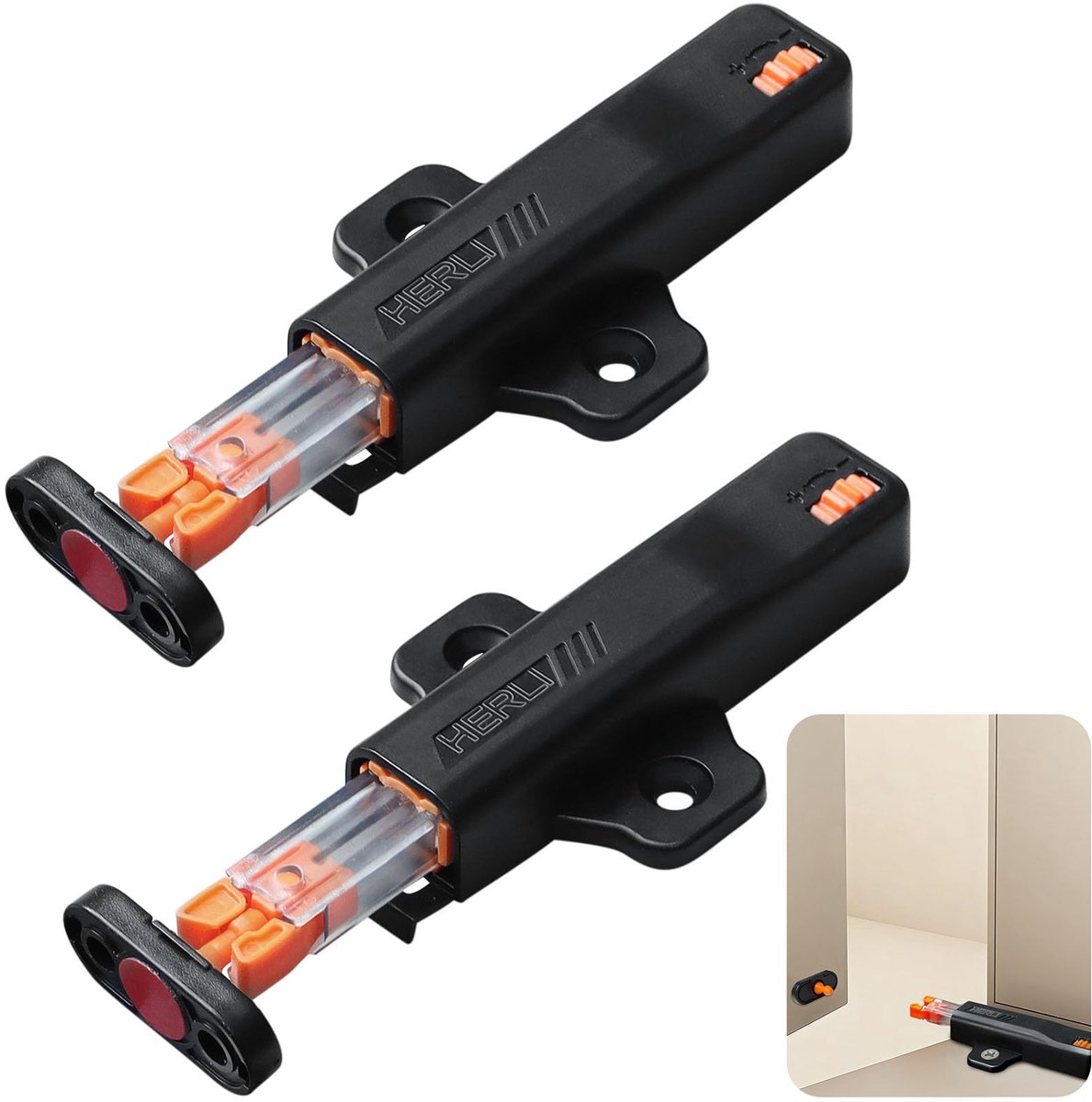 2 Stuks Push to Open Deuropeners – Stabiele Montage met Sterke Magnetvergrendeling