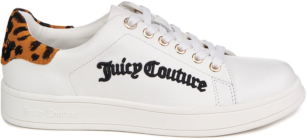 Juicy Couture natuurlijk lederen sneakers Carlie lage top 38 Wit