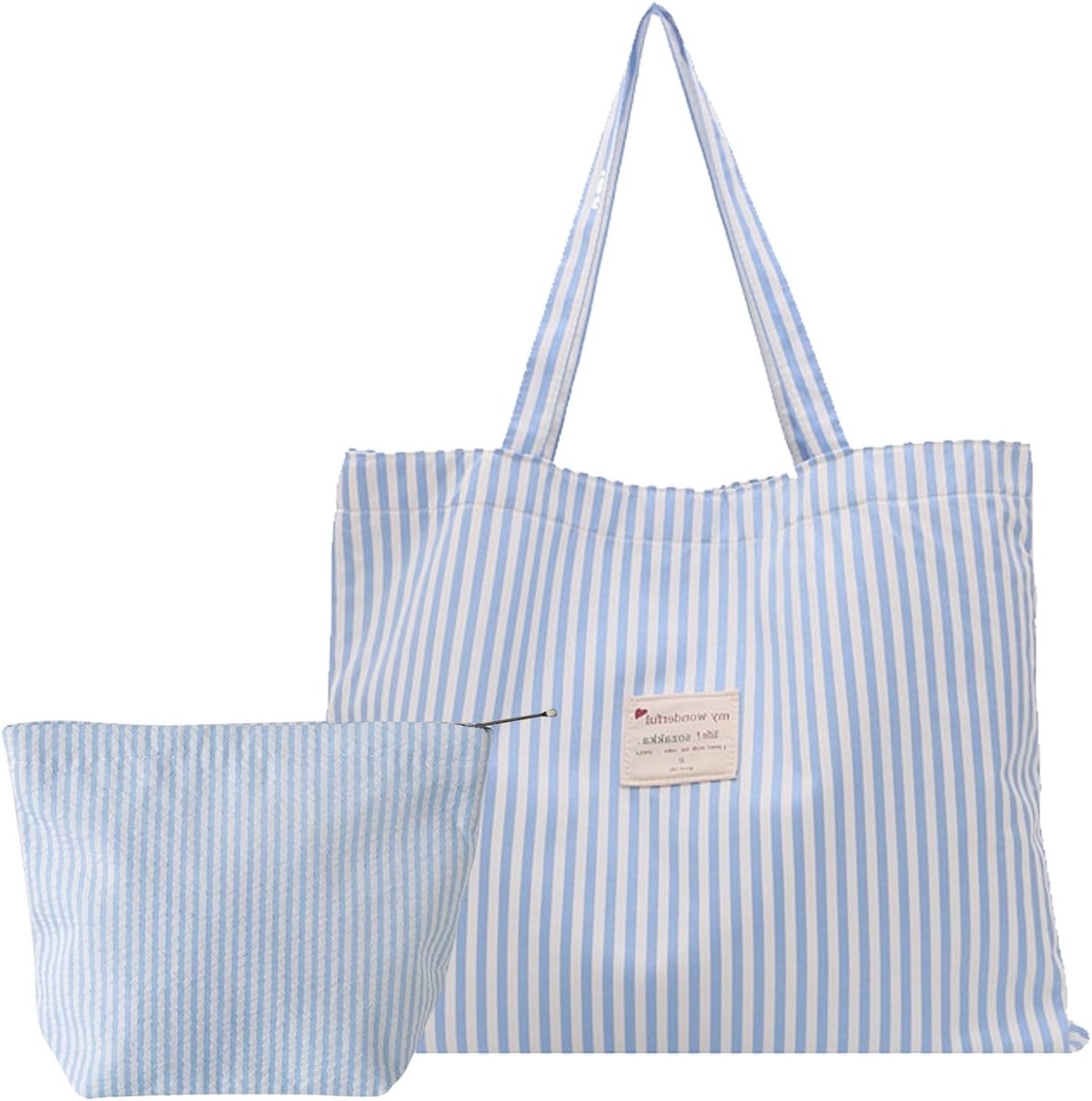 Strandtas voor dames, opvouwbaar, strandtas, tassen voor dames, zomer - ShopVlot