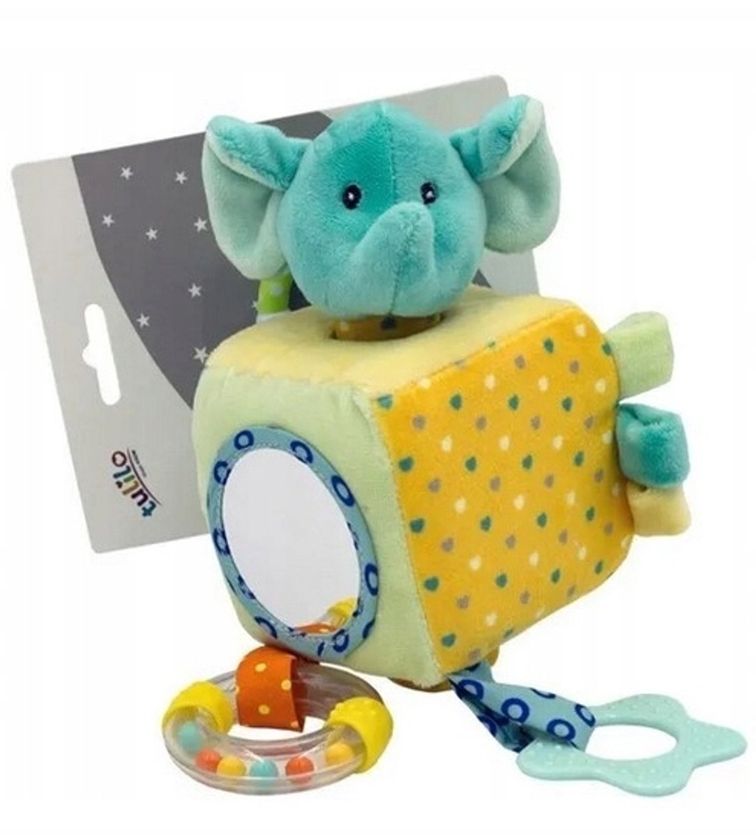 Tulilo Pluche kinderwagenhanger Olifant - Educatief Speelgoed 0+