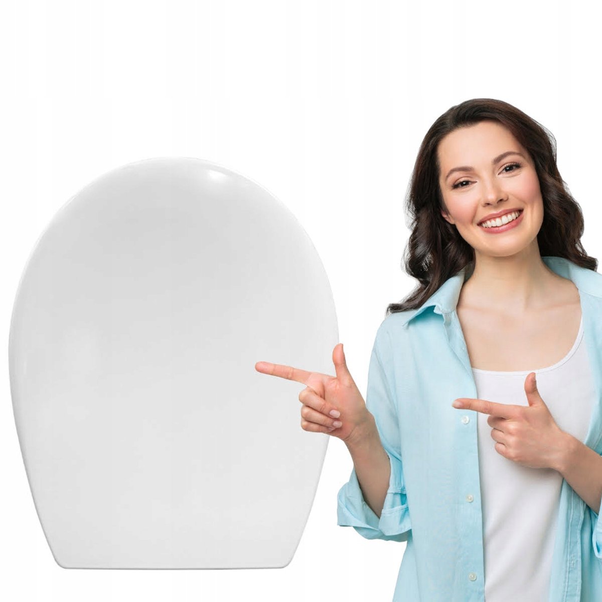 Universele Duroplast Toiletbril - Wit, Soft-Close, Easy-Clean