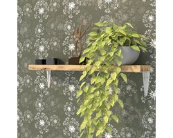 Witte Plankdrager 350x410mm - Robuuste Wandconsole voor Loft Stijl