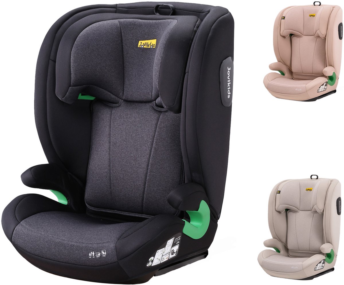 TEKROA® Autostoeltjes - Child Car Seat for 3.5 to 12 Years (100-150 cm), with Adjustable Backrest - Headrest, Side Impact Protection