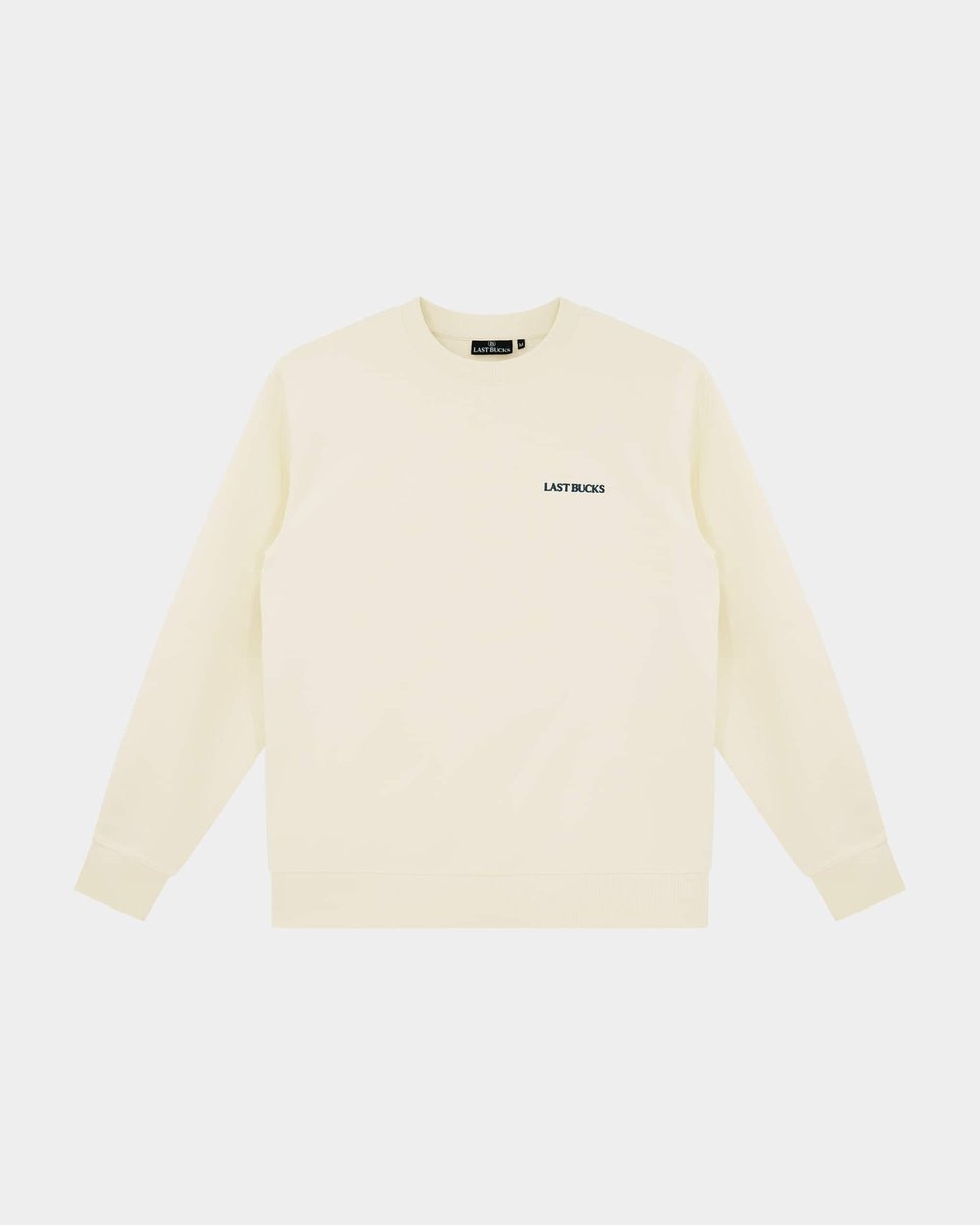 Last Bucks - Sinner & Saint Sweater - Heren Sweater - Offwhite - Maat L - Regular Fit