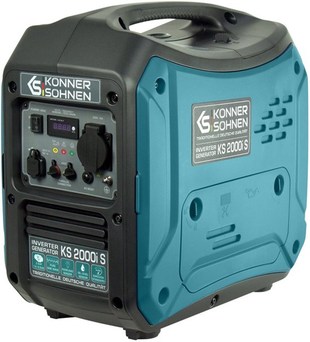 Invertergenerator Könner & Söhnen KS 2000i S - 2 kW - 62 dB - 19 kg