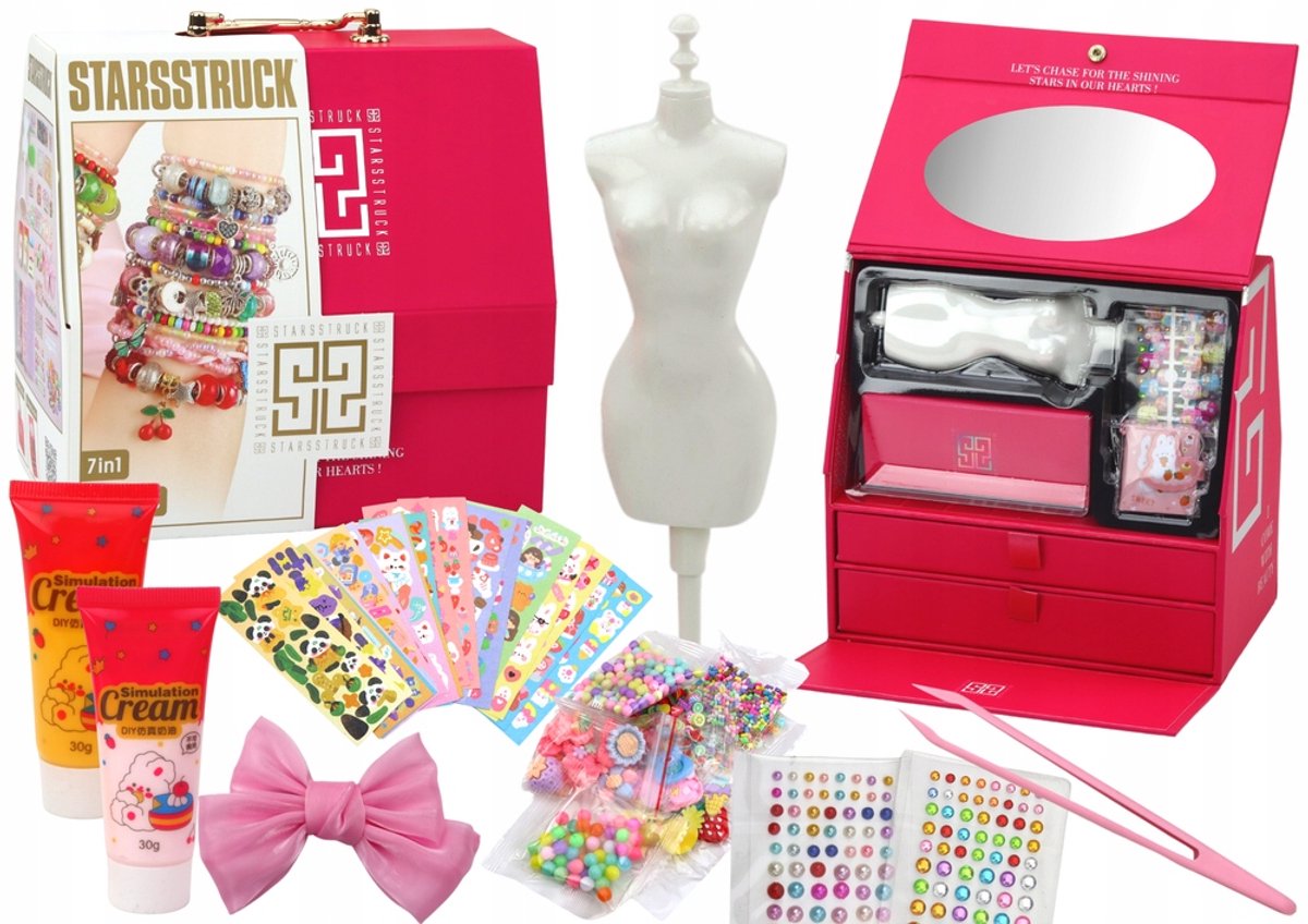 Creatieve Schoonheidskoffer voor Kinderen: Sieraden Maken & Mode Ontwerpen