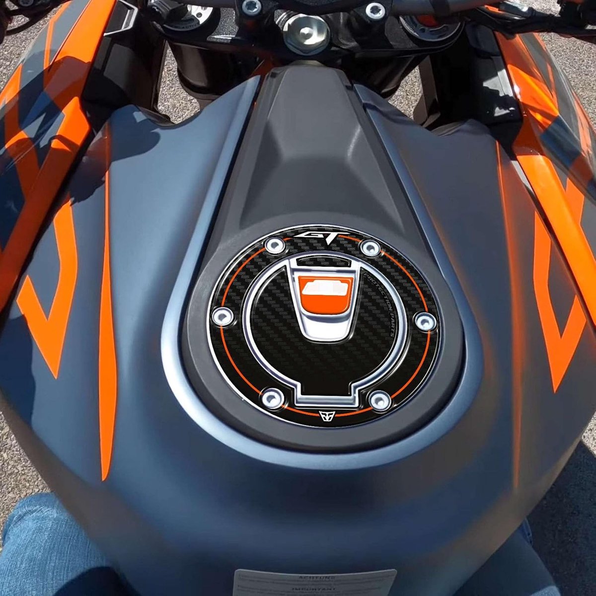 Resin Bike Motorcycle Stickers Compatible with KTM 1290 Super Duke GT 2019-2024. Tank cap protection against bumps and - ShopVlot