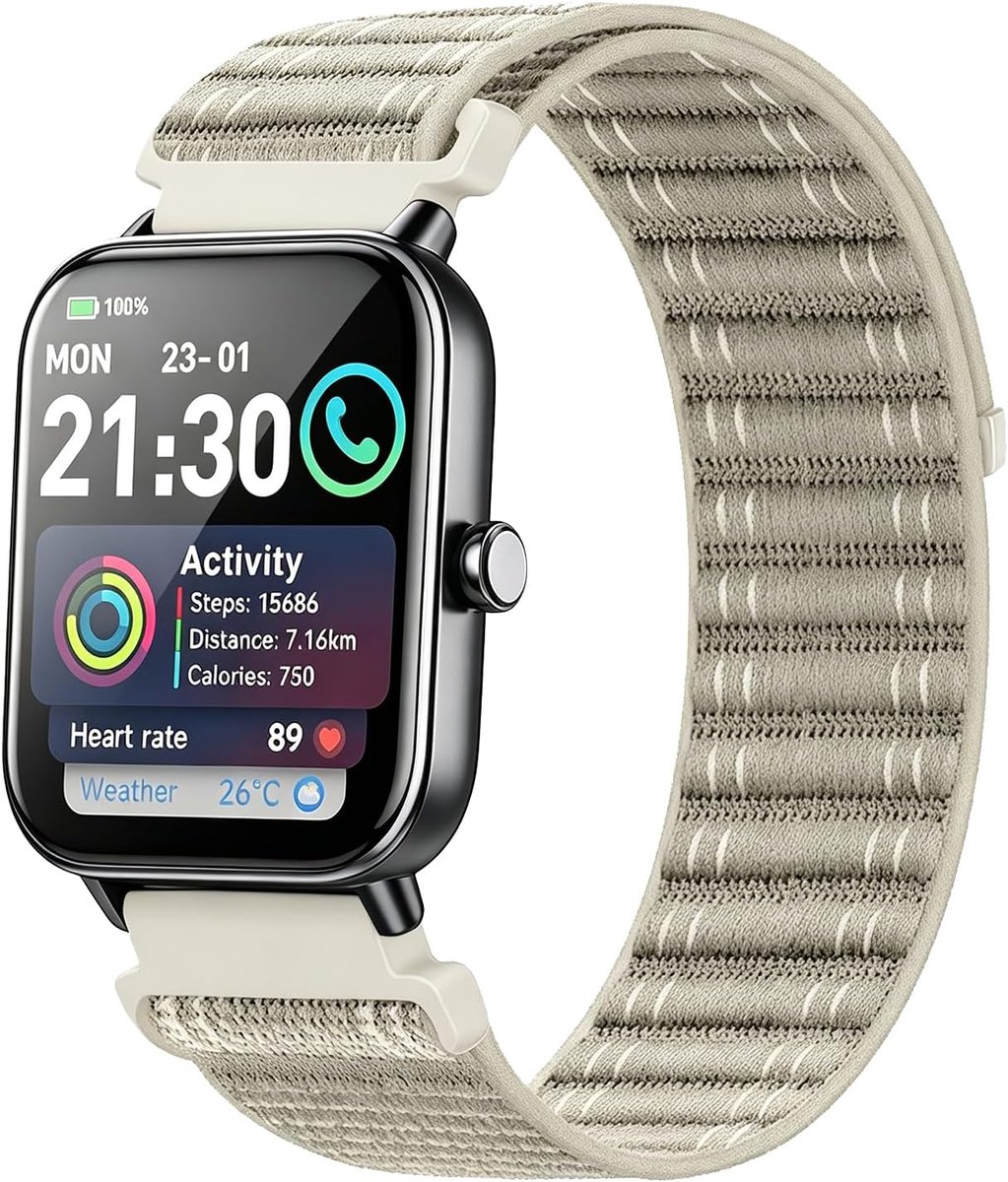 22mm Nylon Watch Band for Veryfit IDW19/IDW13/IDW16/IDW18 Sport Watch Band,Compatible Goryfit - ShopVlot