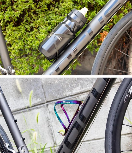 GORIX Bicycle Bottle Cage Ultra Light Bottle Holder Cup Holder Bicycle Road Mountain Bike (GX-BCC) (Oil Slick) - ShopVlot — afbeelding 4