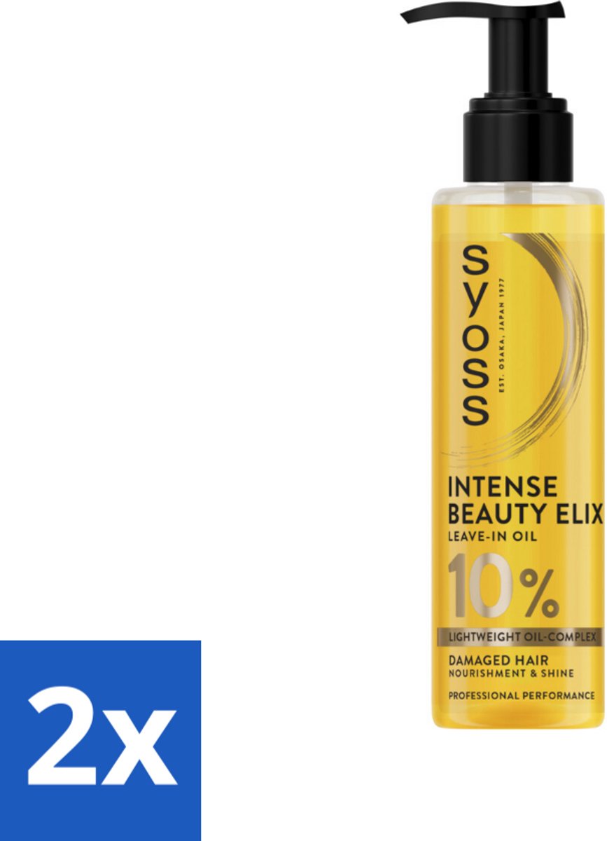 2 x Syoss - Beauty Elixir - Haarolie - Voedt & Glanst - 100 ml - Haar Olie - Leave-in Olie - Glans Haar - Voedende Haarolie - Droog Haar