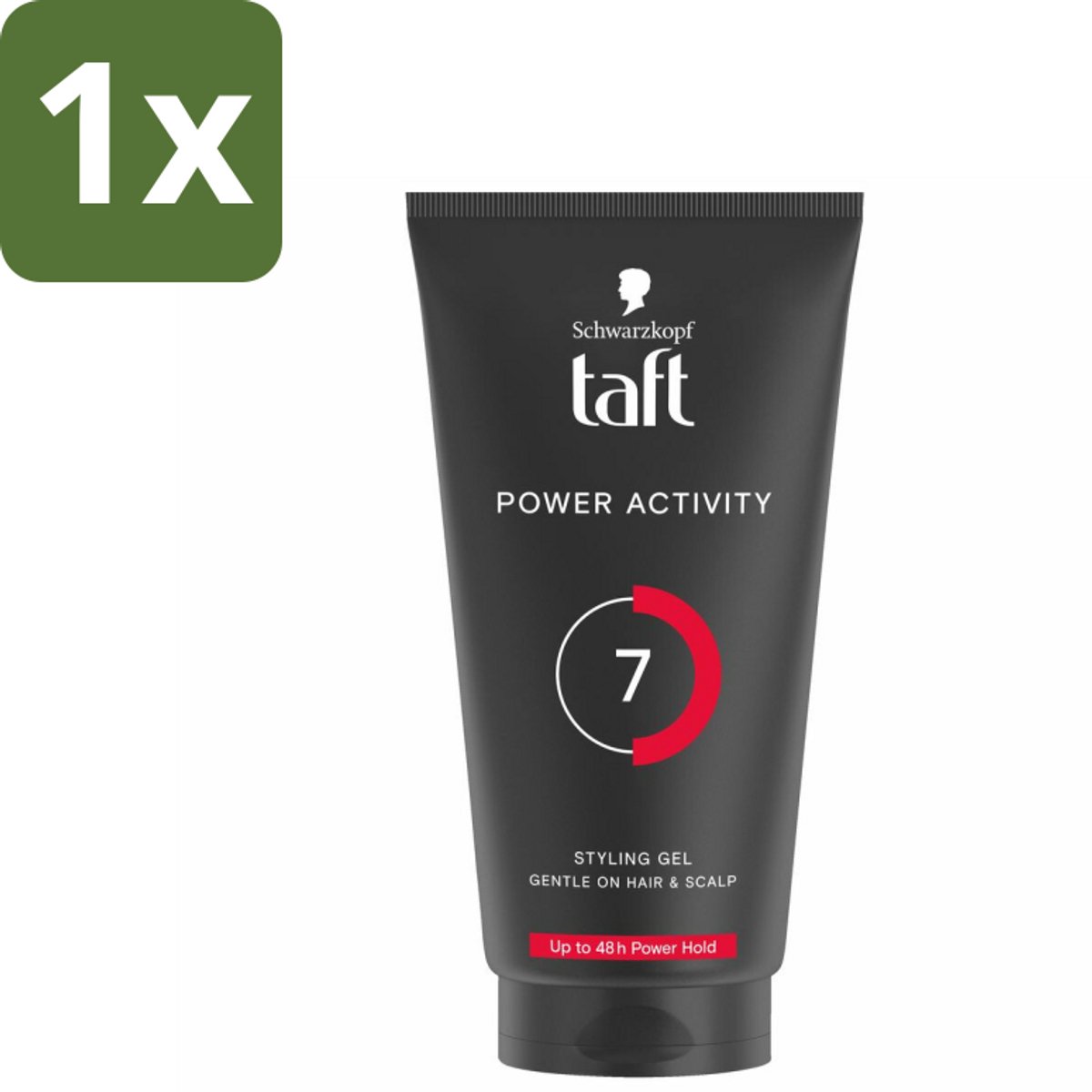 1 x Taft - Power Activity 7 - Styling Gel - Energieke styling - 150 ml - Styling Gel - Sweat-proof Gel - Actieve Styling - Sterke Hold - Vegan Styling Gel