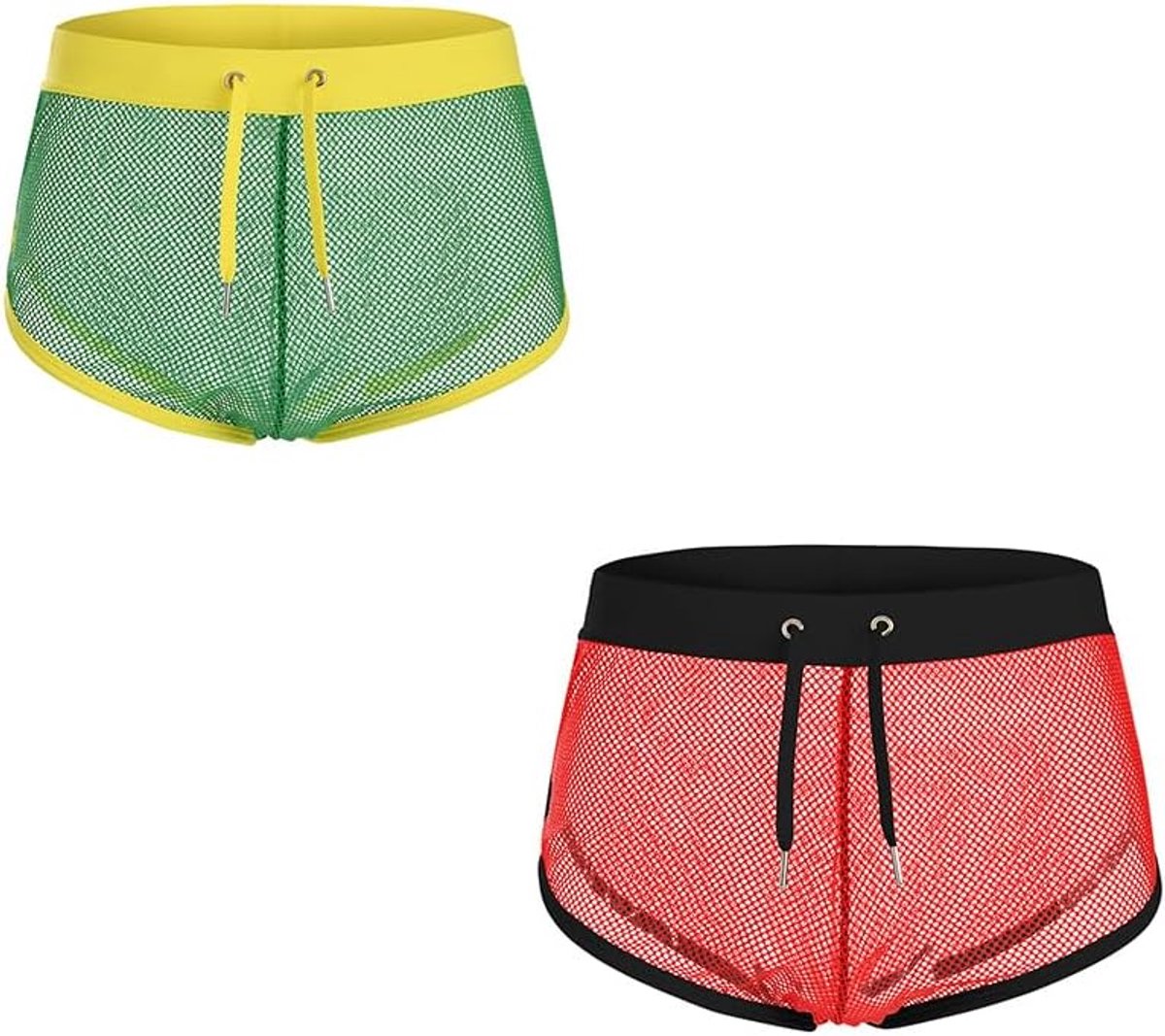 Heren ondergoed - zachte stretch mesh - elastische tailleband met koord - optimaal draagcomfort - ShopVlot