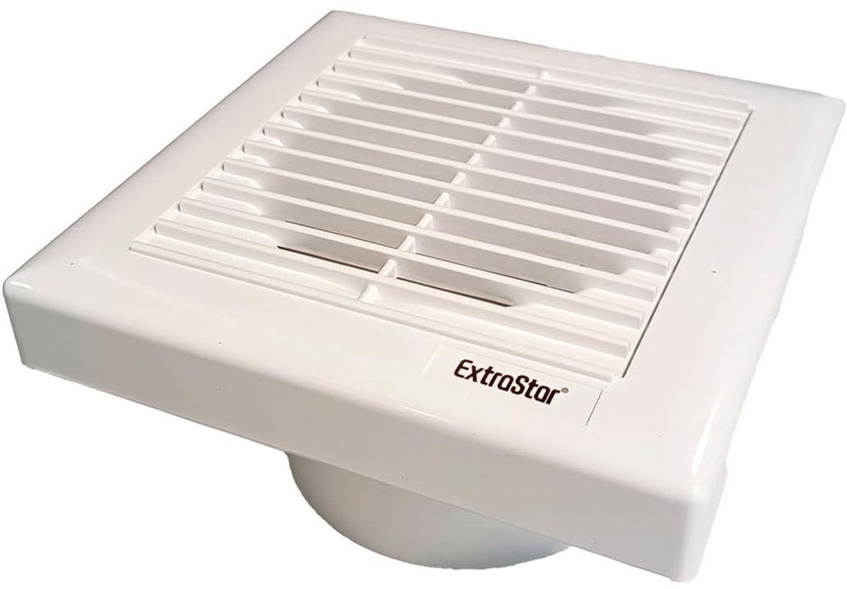 Ventilator 19 W - Wandventilator 240 m3/h - 34 dB geluidsarm - Ideaal voor badkamer en keuken - ShopVlot
