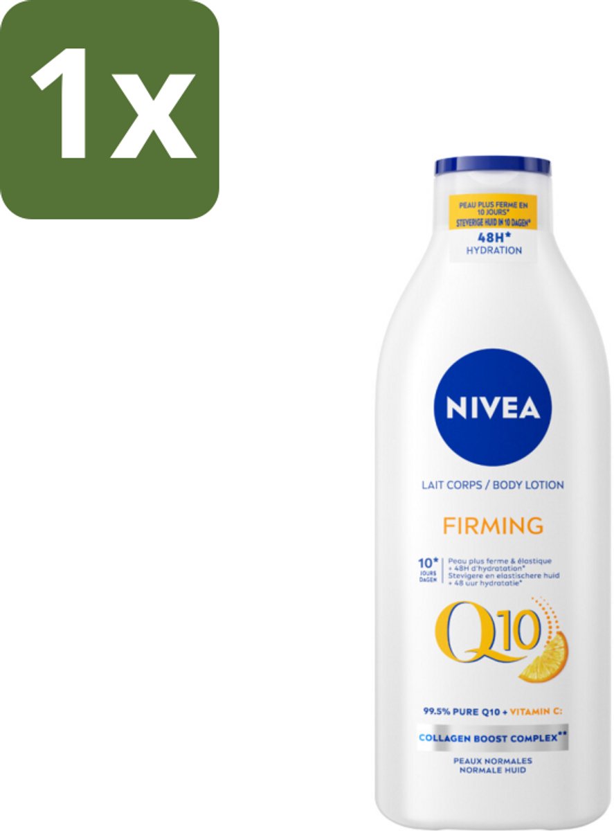 1 x Nivea - Q10 - Verstevigende Bodylotion - Vitamine C - 48 uur Hydratatie - Voor Normale Huid - 400 ml - Q10 Bodylotion - Hydratatie Huid - Versteviging Huid - Collagen Boost - Vitamine C