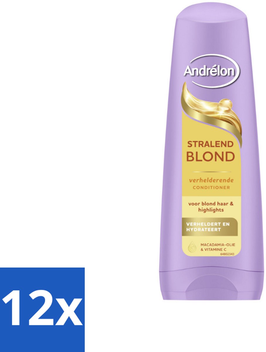 Andrélon – Conditioner – Stralend Blond – 200 ml - Voordeelverpakking - 12 stuks
