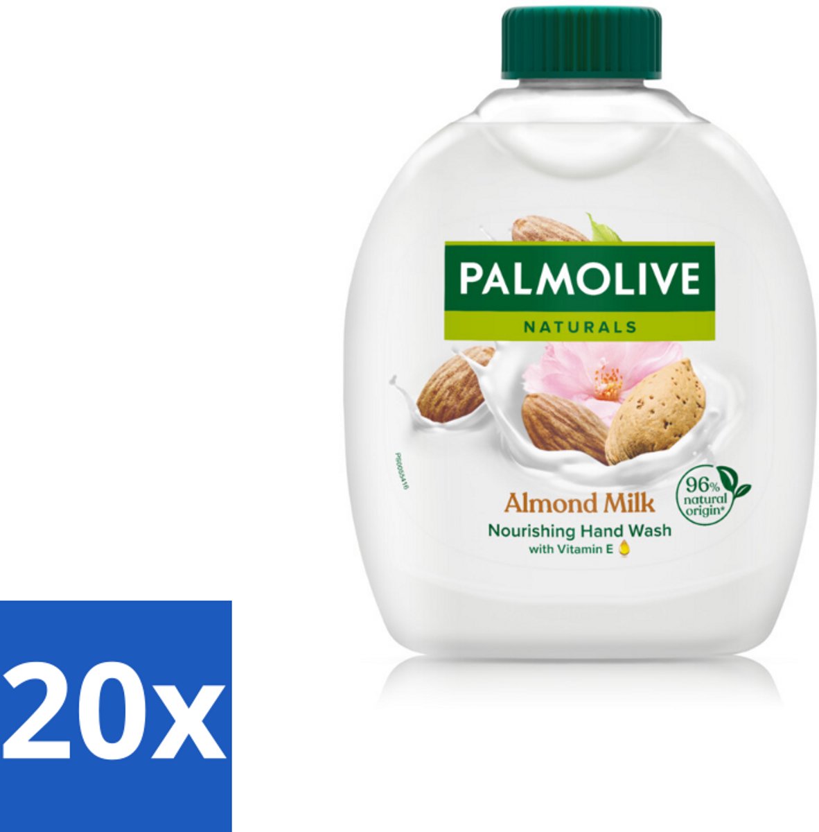 20 x Palmolive - Amandelmelk - Handzeep Navulling - Zacht & Hydraterend - 300 ml - Handzeep Navulling - Melk En Amande - Natuurlijke Handzeep - Handen Verzorgen - Hydraterende Handzeep