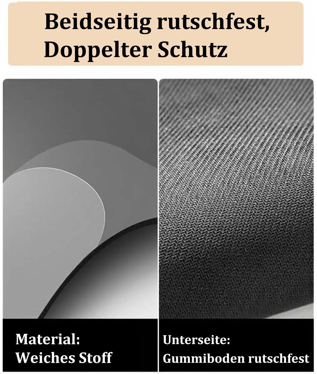 Diatomit badmat 70 x 45 cm - donker grijs - antislip - absorberend en sneldrogend - ShopVlot