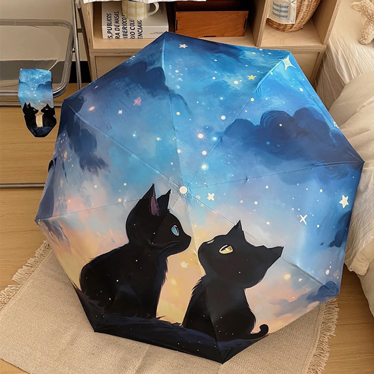 Vouwbare parasol UV-bescherming - Compact en lichtgewicht - Ideaal voor onderweg - ShopVlot