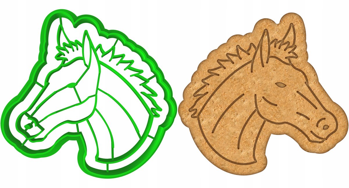 Paardenkoekjesvorm 8cm - Unieke Vormen voor Koekjes en Banket