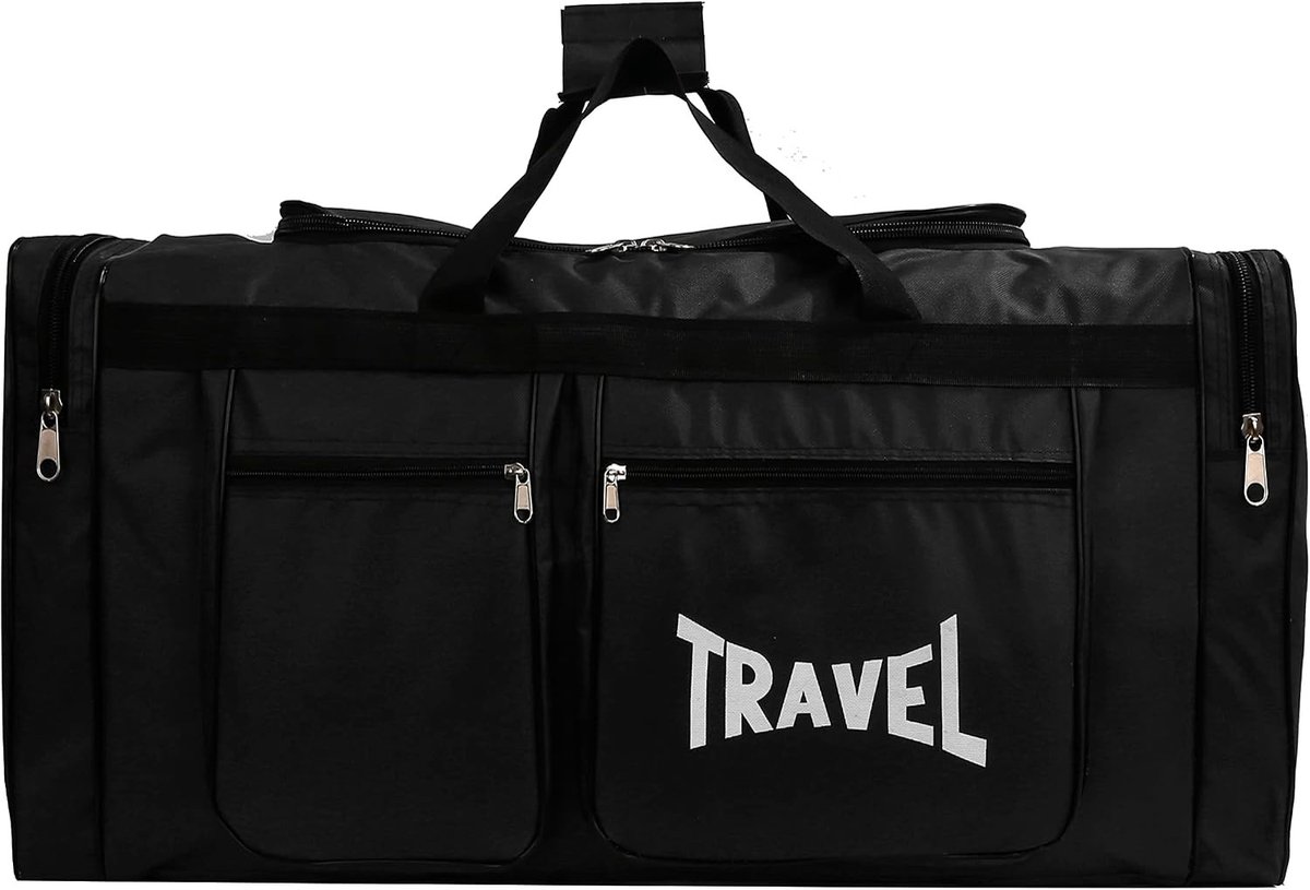Opvouwbare Reistas - Zwart - 78 x 32 x 40 cm - Lichtgewicht en Waterdicht - Voor Reizen en Sport