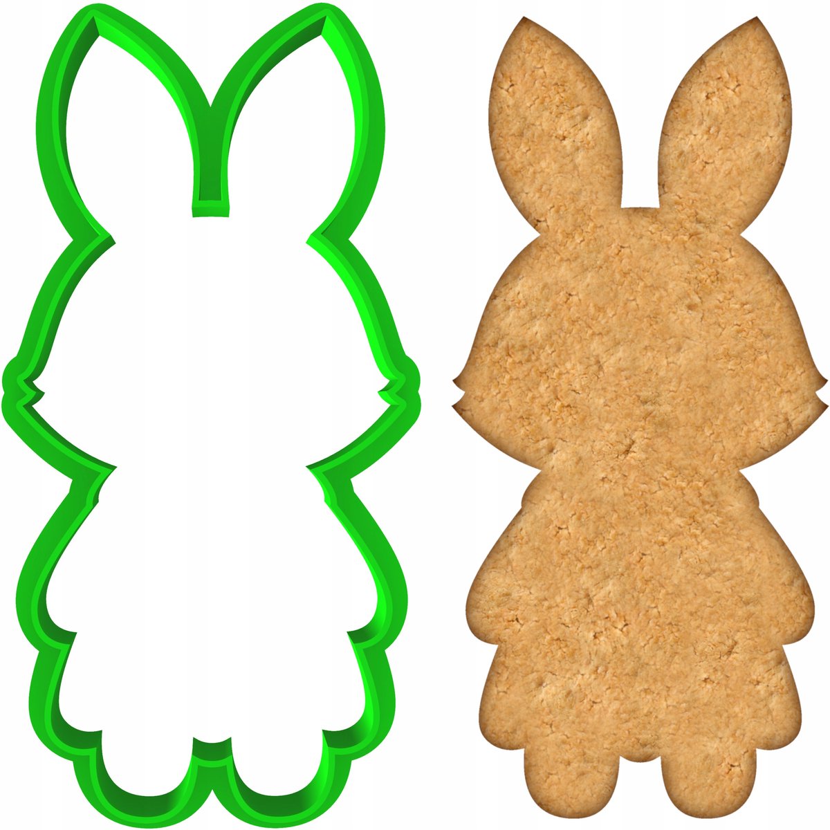 Paas Koekjesvorm Konijn 10cm - Bakvorm voor Koekjes & Peperkoek