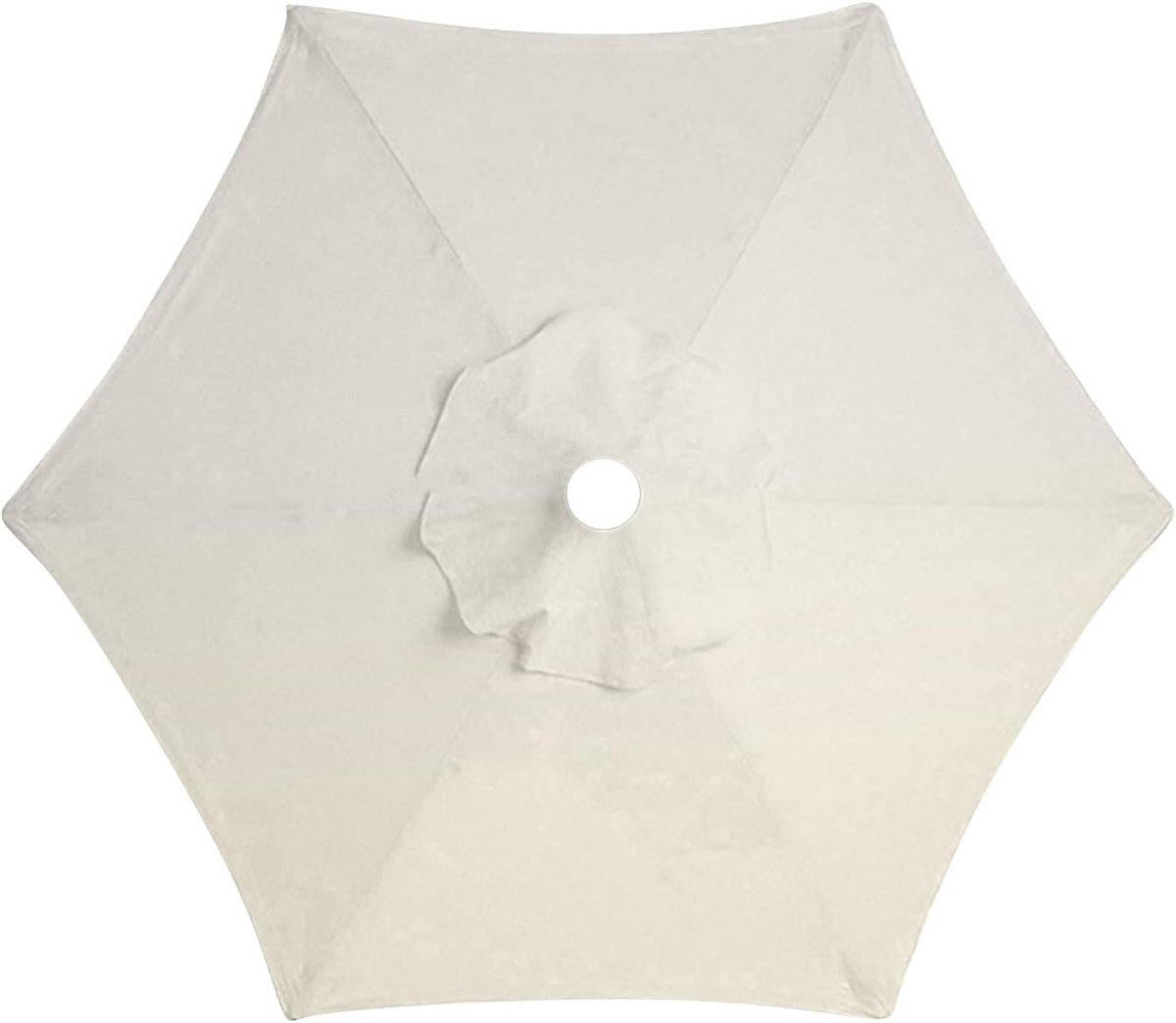 Vervangende Parasolhoes - Beige - 3 m - Polyester - Voor 6 Ribben