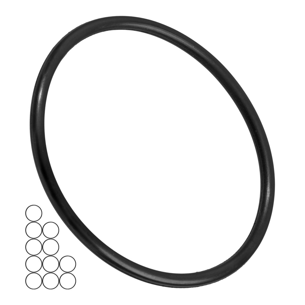 Afdichtingsringenset, 12 stuks, AD Ø 50 mm, diameter diameter 40 mm, dikte 5 mm, zwart, van nitrilrubber, rubberen - ShopVlot