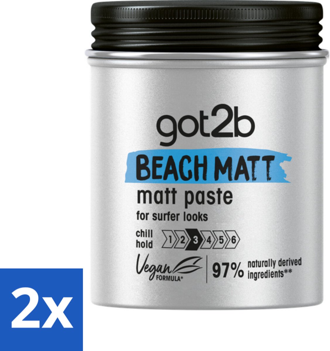 Got2B - Styling Paste - Beach Matt - 100 ml - Voordeelverpakking - 2 stuks
