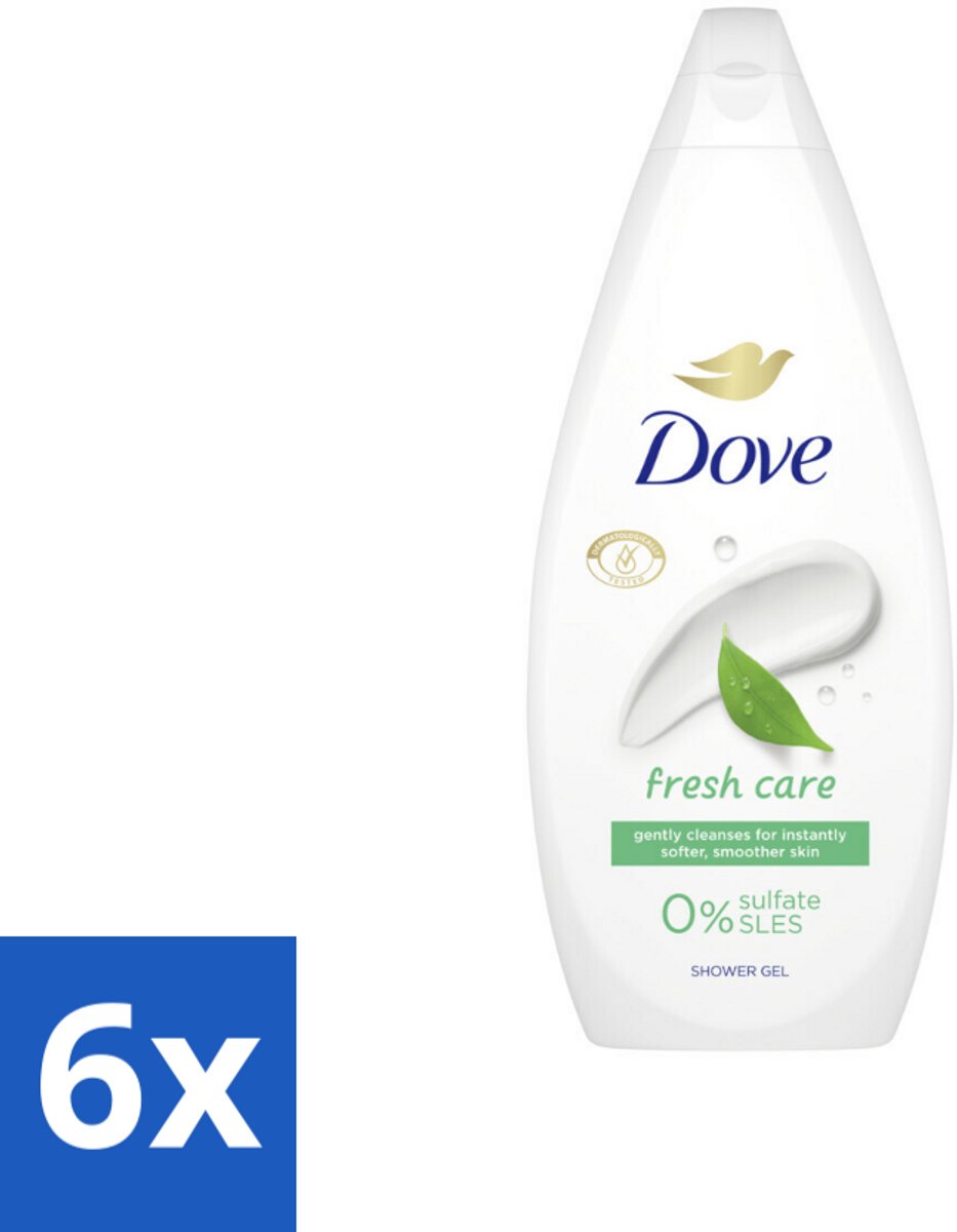 Dove Douchecrème - Fresh Care - 720 ml - Voordeelverpakking - 6 stuks