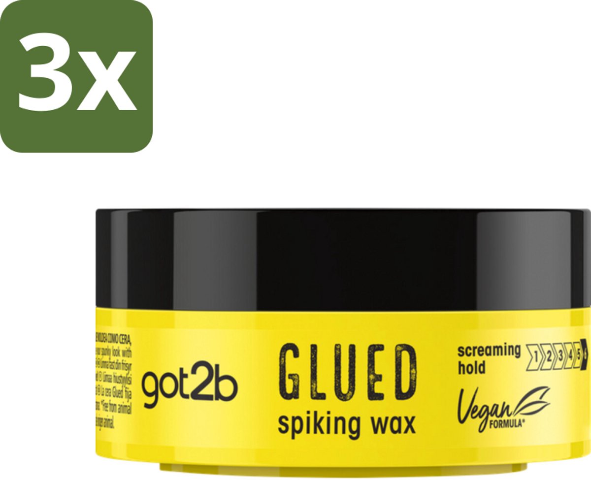 Got2B - Spiking Wax - Glued - 75 ml - Bulkverpakking - 3 stuks
