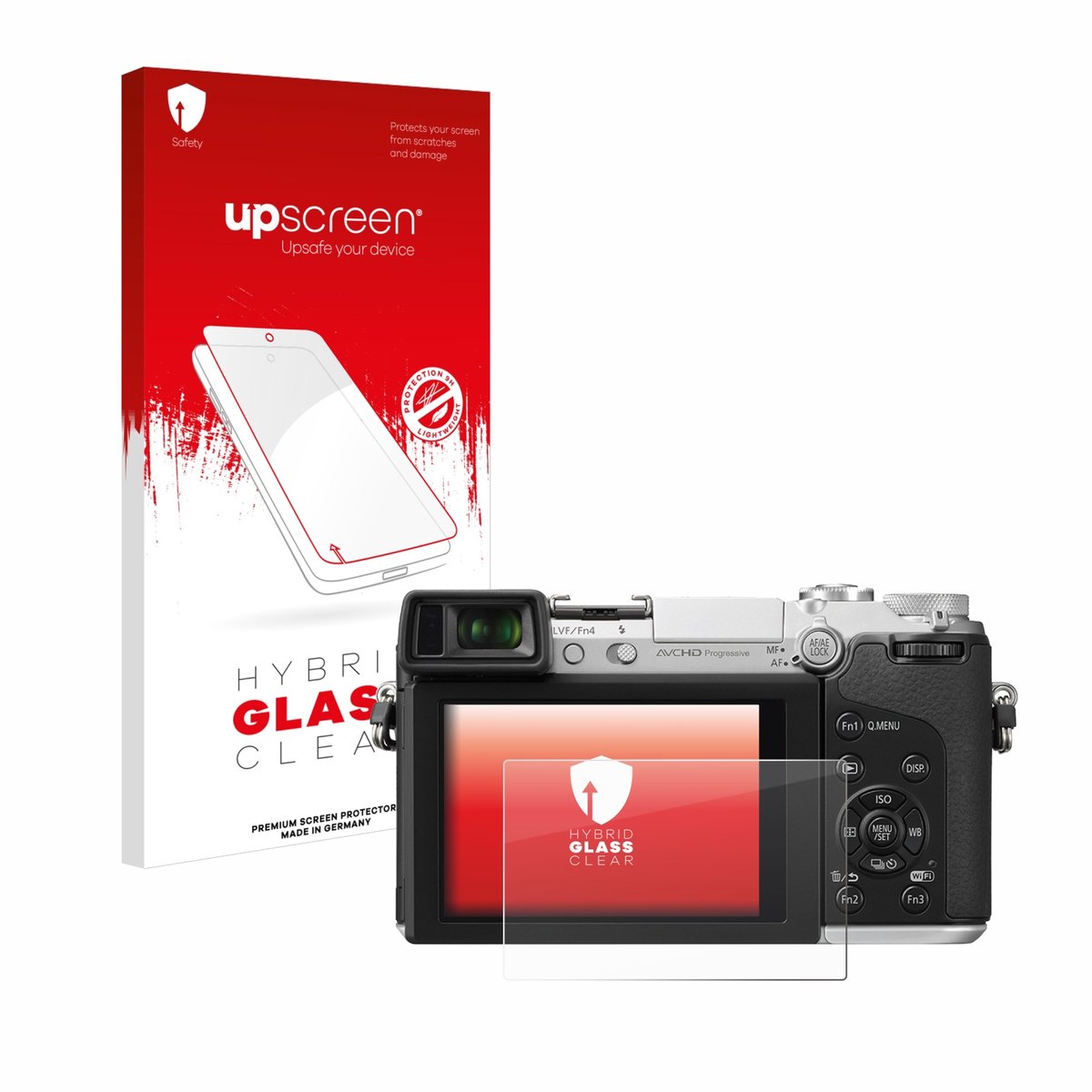 upscreen - Screenprotector voor Panasonic Lumix DMC-GX7 - Folie Beschermfolie Beschermglas transparant