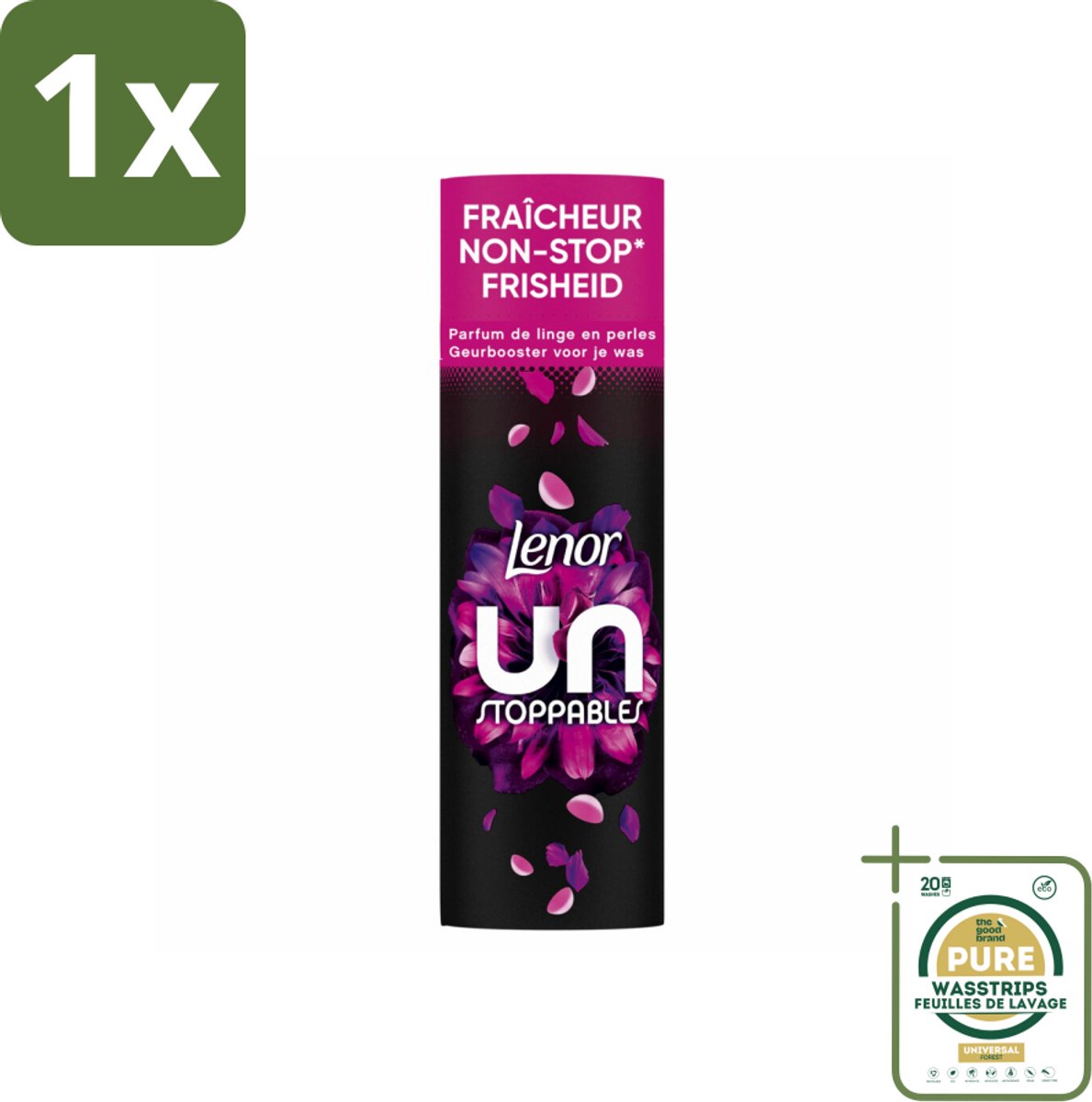 1 x Lenor Unstoppables - Geurbooster - Bloemen Fris - Non-Stop Frisheid - 19 Wasbeurten- Geurbooster - Bloemenfris - Langdurige Frisheid - Wasgeur - Wasadditief