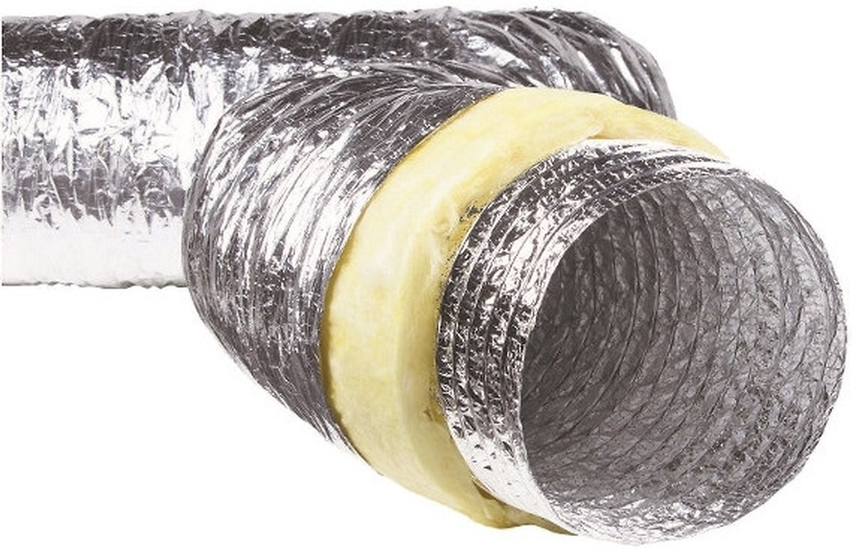 Whisper Sono - Geïsoleerde ventilatieslang - Ø160 mm - Aluminium - 1 meter