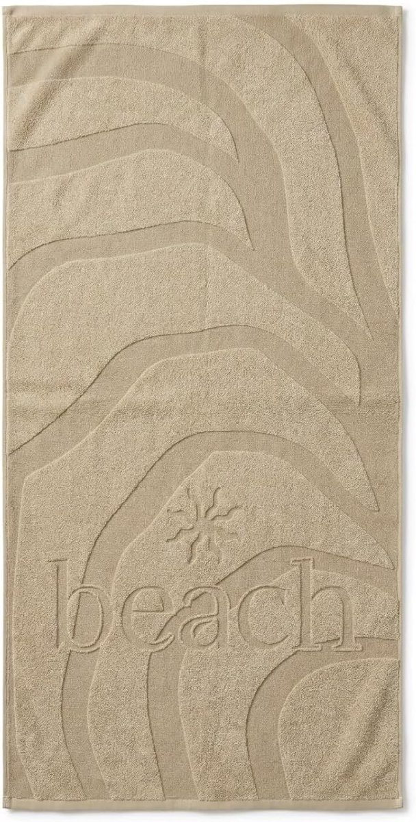 Strandlaken Katoen Sun Beach 100x200cm - ecru - ShopVlot