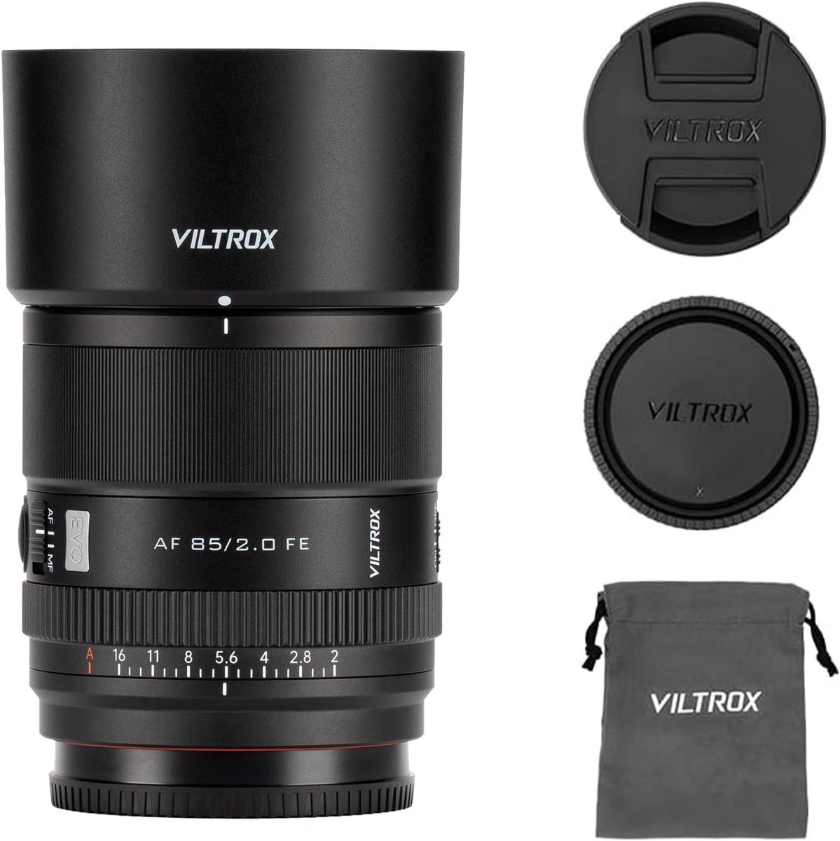 VILTROX AF 85mm F2.0 EVO FE Full-Frame Autofocus Lens, Gold Focal Length, F2.0 Ultra-Large Aperture, Lightweight And - ShopVlot
