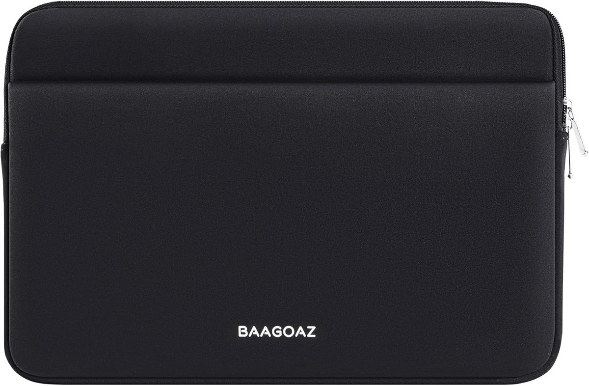 Laptophoes 15,3 inch - Zwart - 37,5 x 27 x 2,5 cm - Polyester Sleeve met Schuimvulling - Geschikt voor 15,3 inch MacBook