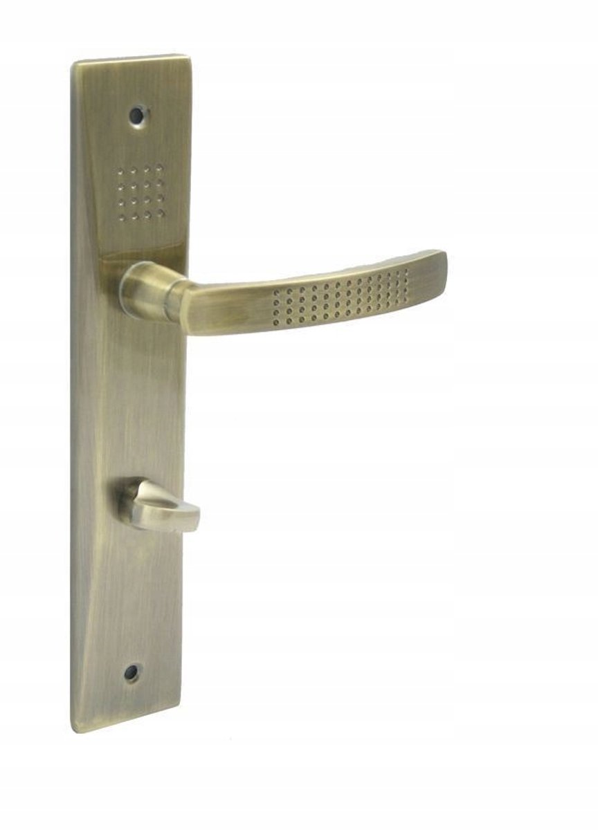 Deurklinkset Badkamer Bruin Grafiatto met WC-slot 72mm