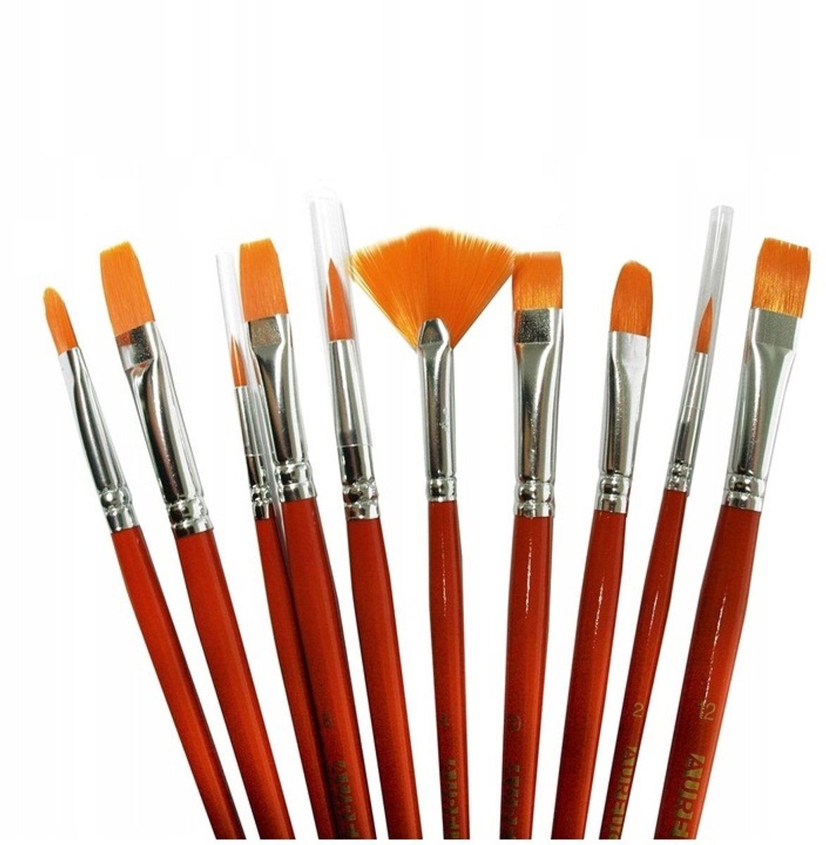 Synthetische Kwasten Set voor Kinderen - 10 Stuks