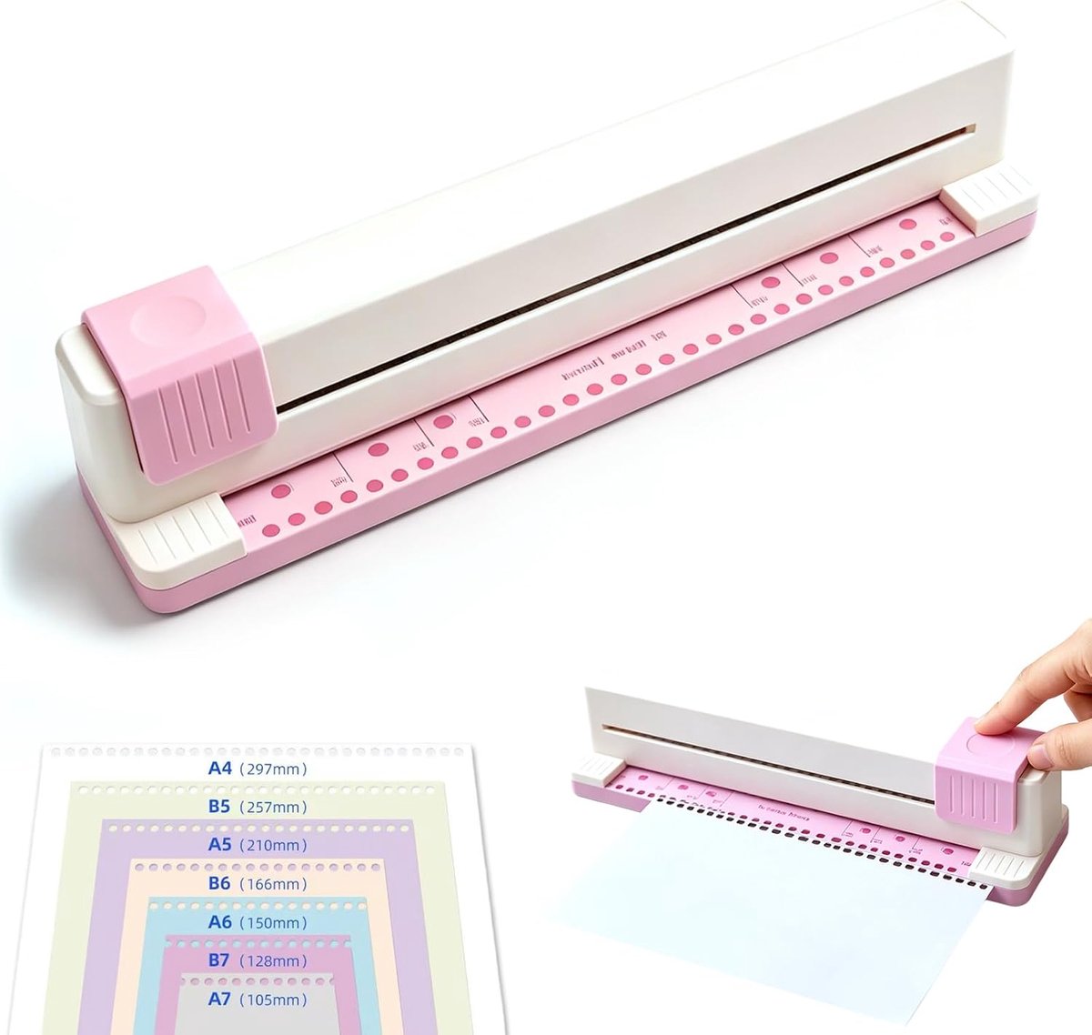 Papierperforator 30 gaten - handmatig - ergonomisch ontwerp - ideaal voor organisatie - ShopVlot