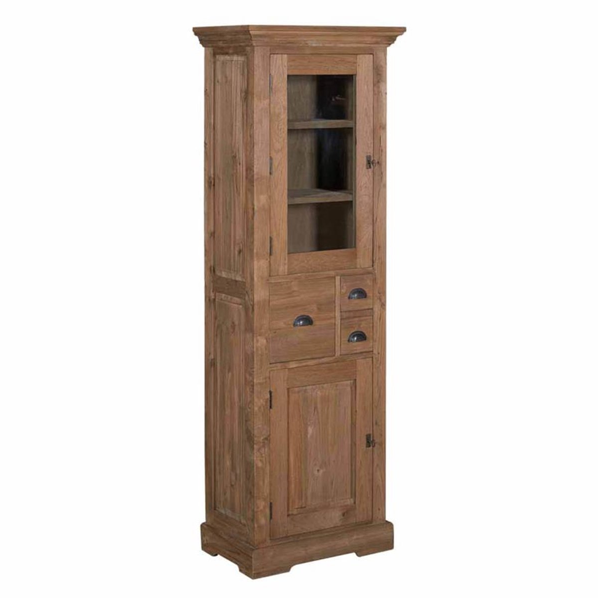 Tower Living Vitrinekast Bologna - Bruin Hout - 66x40x191cm